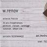 MONSIEUR PATRICK WITWICKI W RENOV