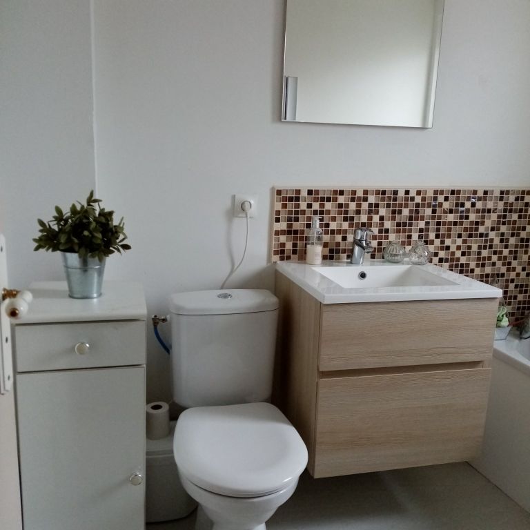 Installation sanitaires : Installation neuve; Lavabo, Toilettes