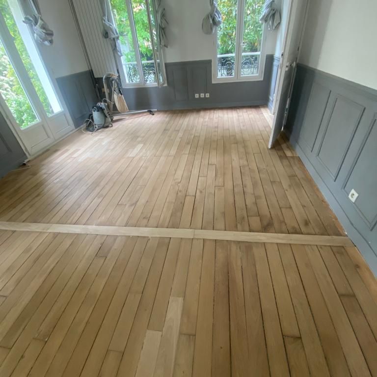 Réparation d'un parquet en bois