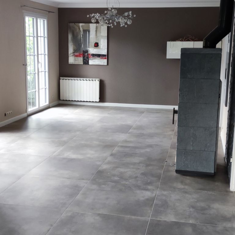 Pose d'un carrelage: Sols; 60 m²