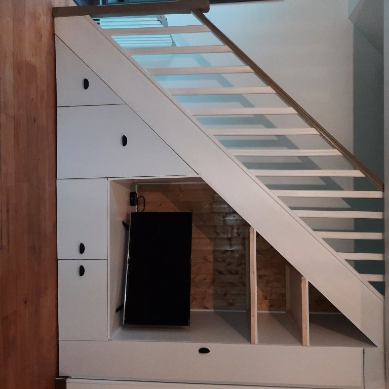 Aménagement placards ou dressing : Escaliers à ferme et création d'...