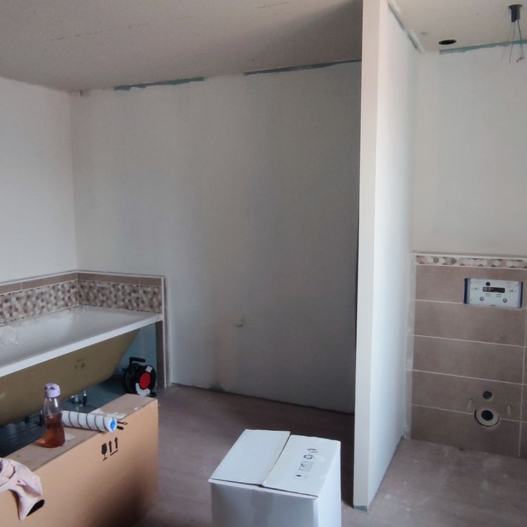Salle de bains: Installation neuve; 16 m²