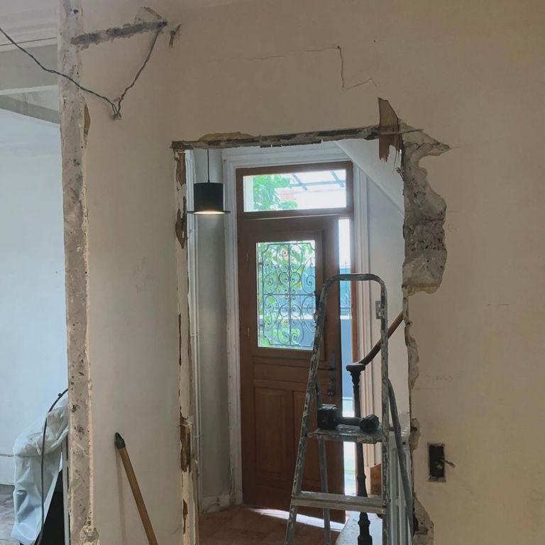 Pose d'un carrelage: Sols; 36 m²