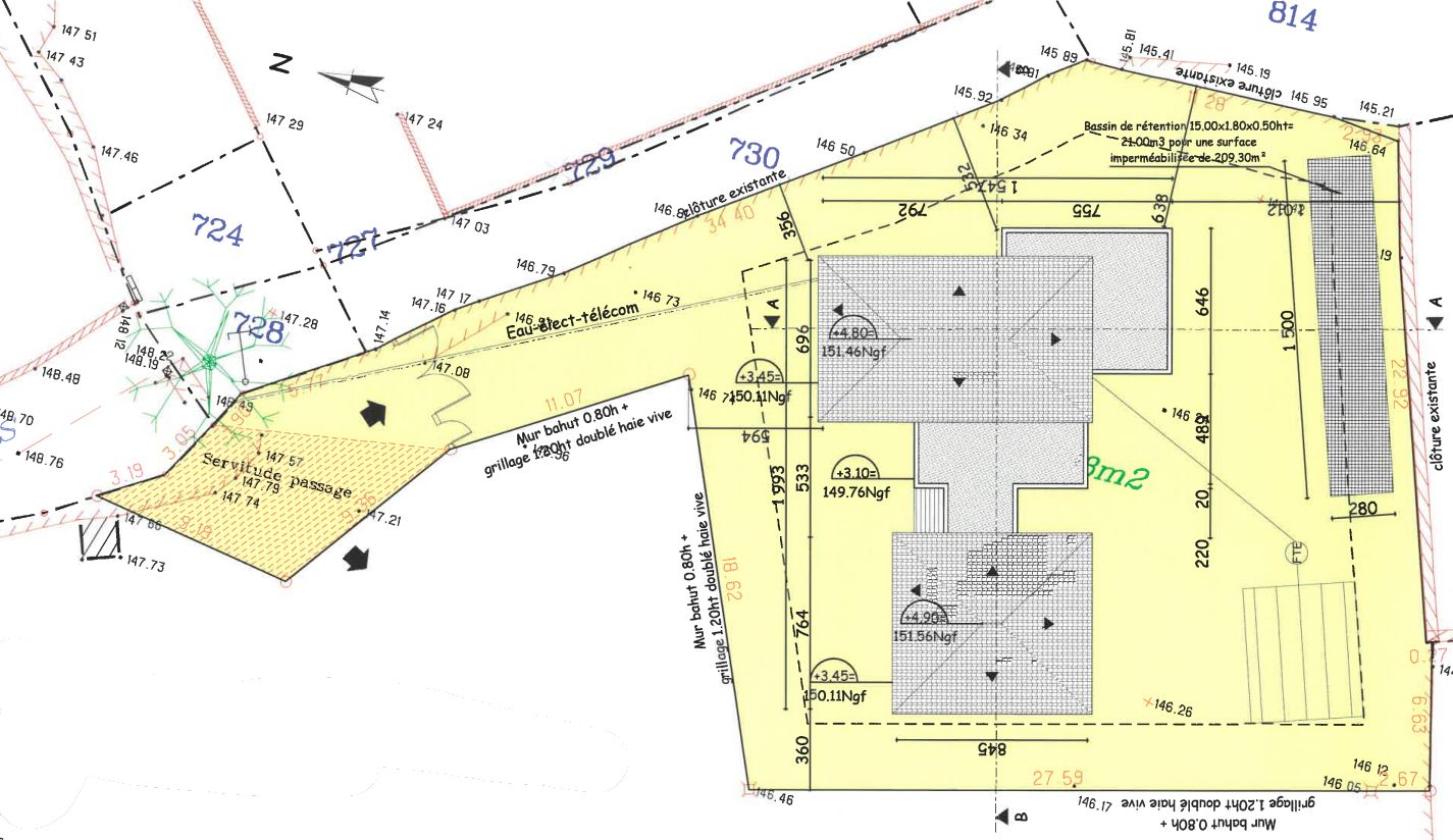 Fosse septique / Bac à graisse: Installation neuve; Fosse septique
