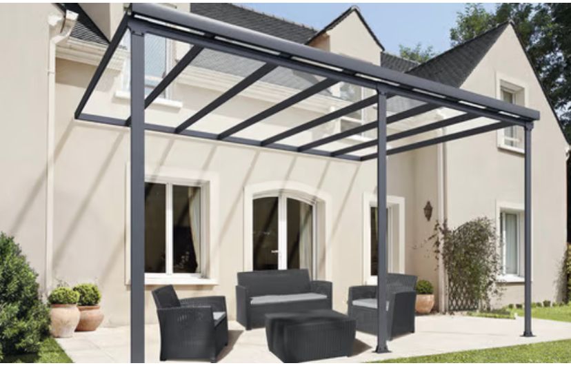 Pergola Pergola, Pergola adossée en kit brico depot; Installation